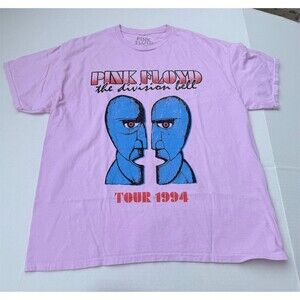 Pink Floyd Division Bell Tour 1994 Graphic T-Shirt Purple Men's Size L